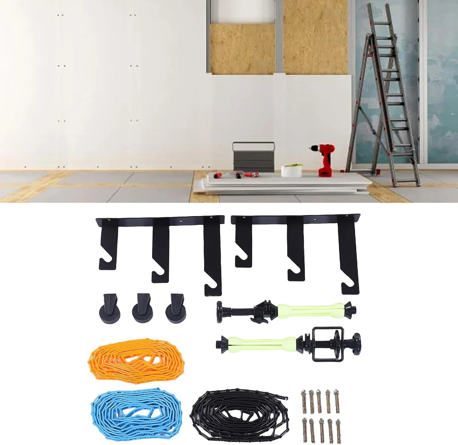 سیستم نگهدارنده پس زمینه دیواری، پایه نگهدارنده دستی 3 محوره برای استودیو عکس و فیلم، نگهدارنده کاغذ دیواری سنگین