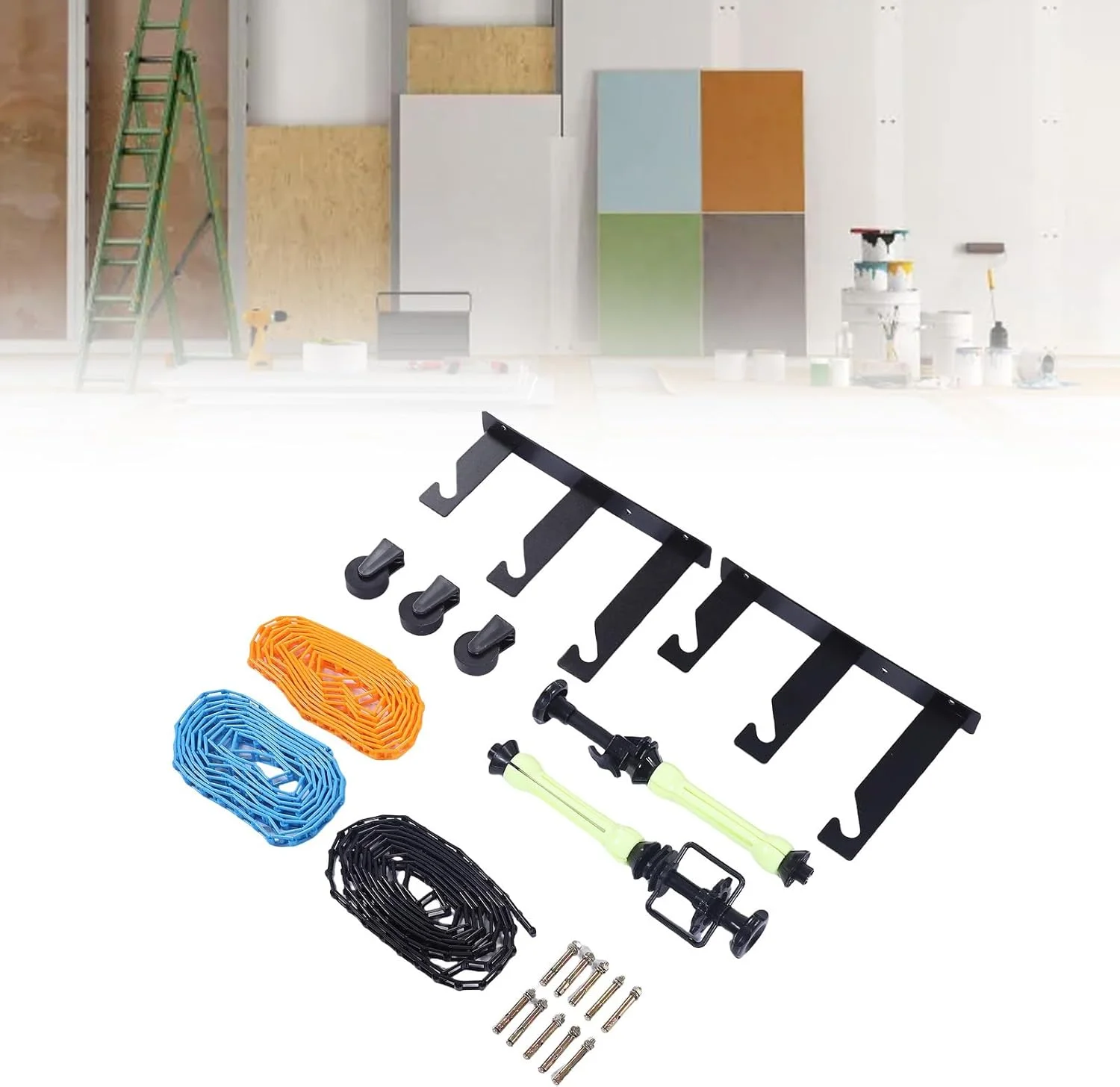 سیستم نگهدارنده پس زمینه دیواری، پایه نگهدارنده دستی 3 محوره برای استودیو عکس و فیلم، نگهدارنده کاغذ دیواری سنگین