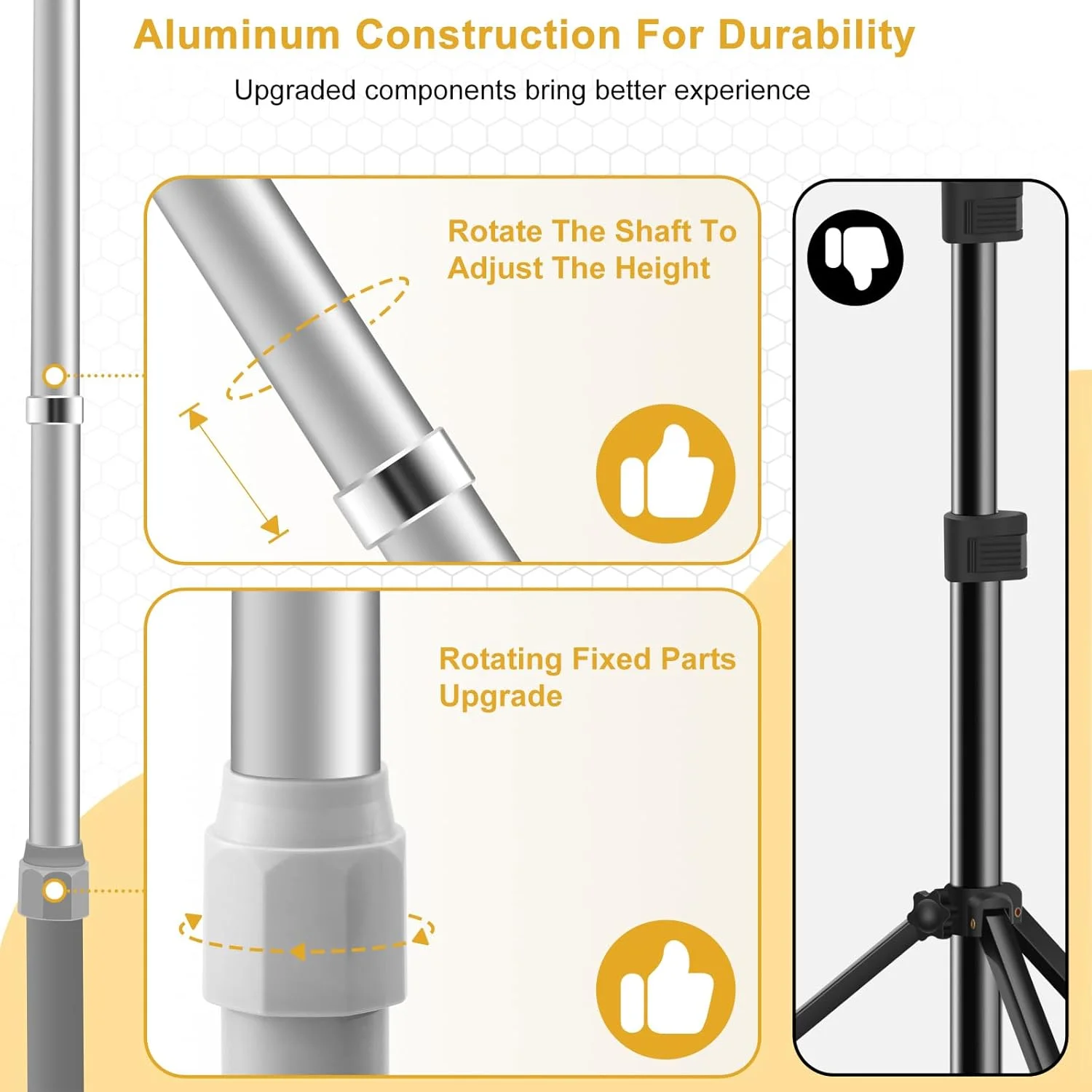پایه پس زمینه قابل تنظیم Jiang&Rong، 3 متر در 6 متر - پایه لوله و پرده سنگین برای استودیو عکس، غرفه یا پس زمینه های عکاسی