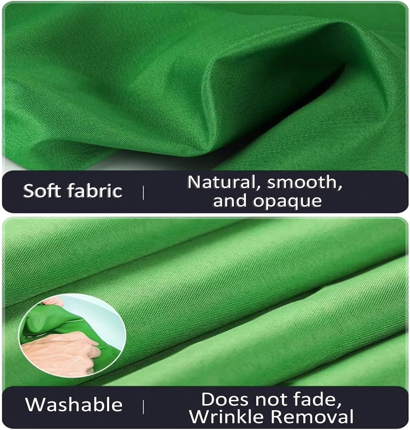 پس زمینه های عکاسی پارچه ای، 2.4 در 4 متر، پرده سبز بزرگ قابل حمل، سیستم پشتیبانی پس زمینه عکاسی، برای استودیو عکس و فیلمبرداری