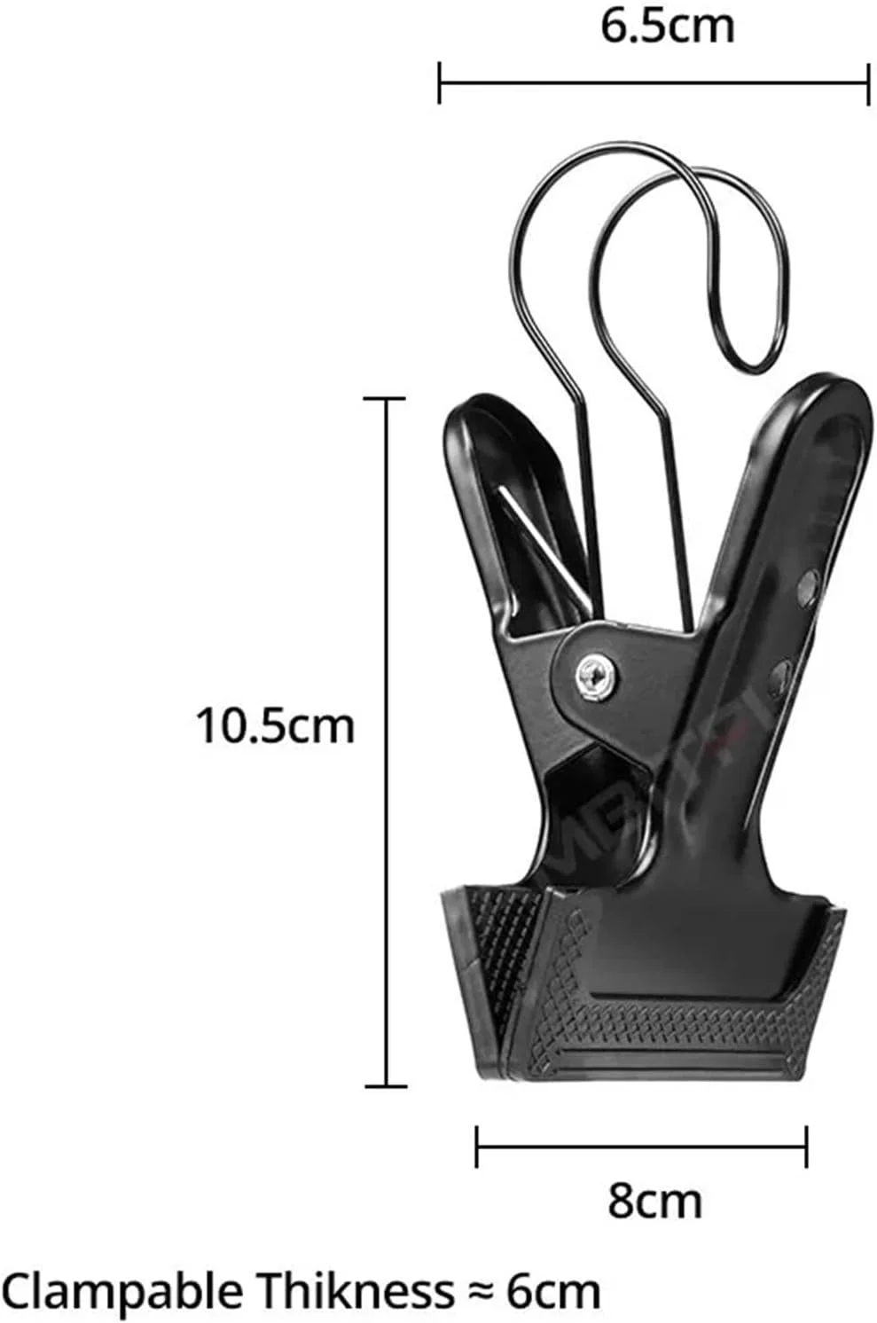 گیره پس زمینه 10 عددی، گیره فلزی قلاب دار، گیره نگهدارنده تجهیزات عکاسی، استفاده جهانی برای پایه پس زمینه