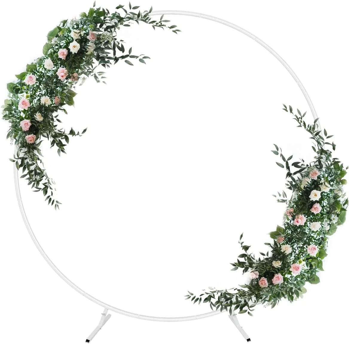 استند پس زمینه فلزی دایره ای 1.2 متری، حلقه گل برای عروسی، کیت حلقه بادکنک برای جشن تولد، جشن های نوزادی، جشن های جشنواره، تزئینات مهمانی