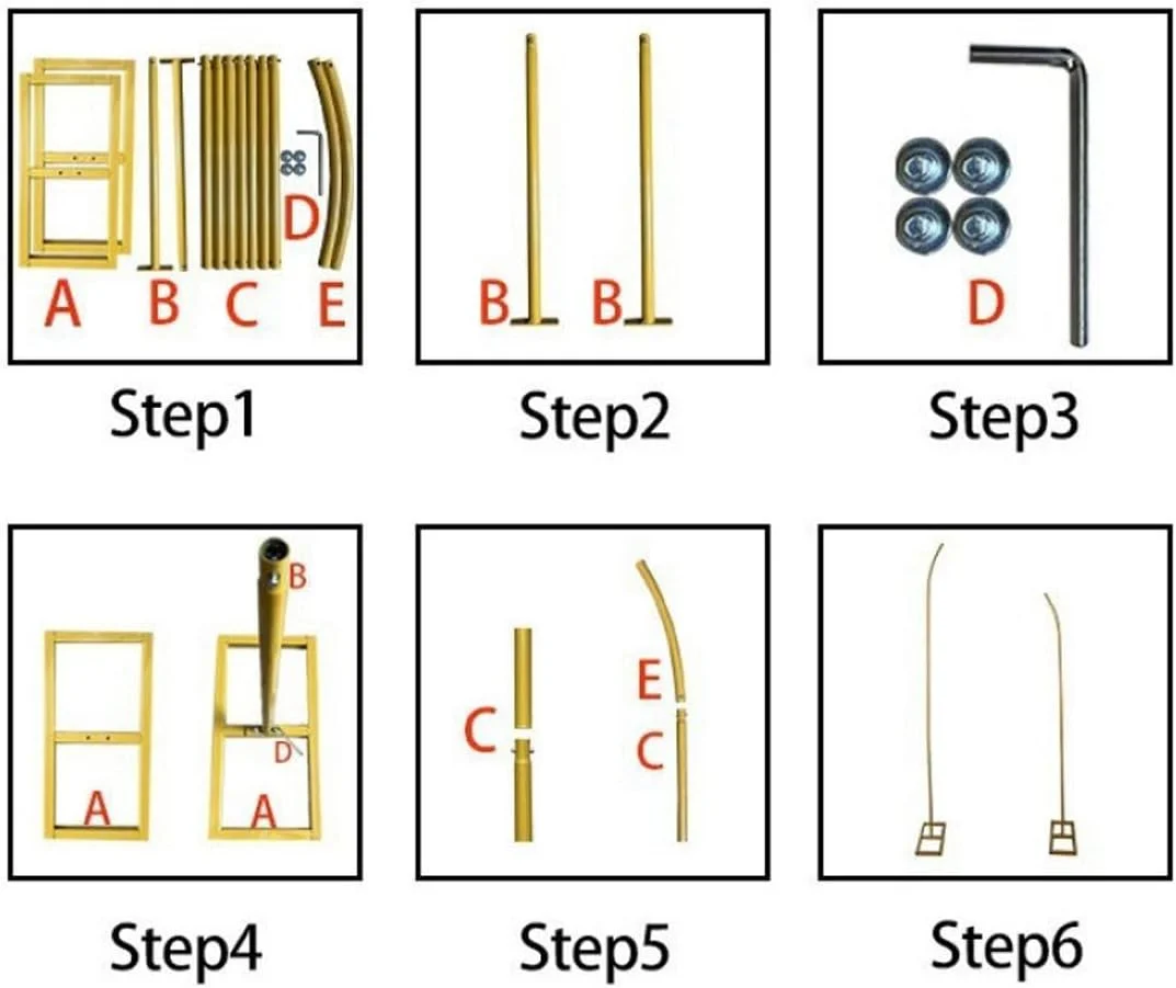 استند طاق فلزی مراسم عروسی، استند پس زمینه طاق با بالای خمیده طلایی، قاب طاق گل برای تزئین پس زمینه جشن تولد، سالگرد، جشن نوزاد