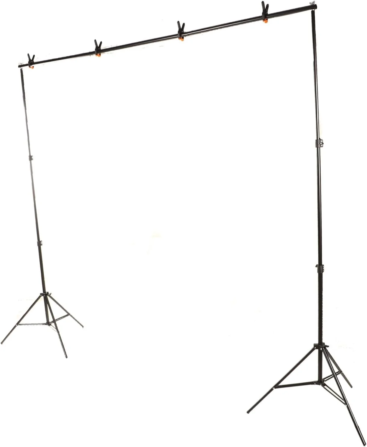 مجموعه پایه نگهدارنده پس زمینه عکس آلیاژ آلومینیوم، سیستم پشتیبانی پس زمینه قابل تنظیم با گیره های فنری برای استودیو پرتره