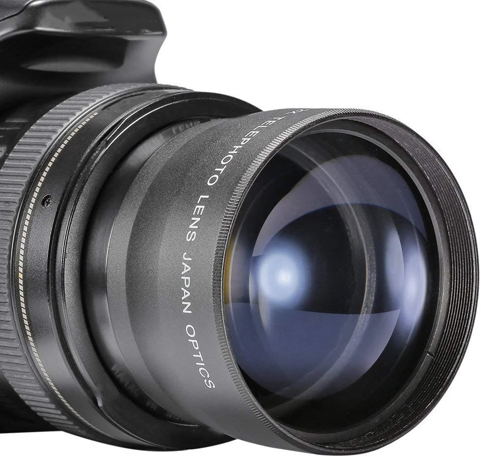 مبدل تله فوتو 2X با قطر 58 میلی‌متر برای لنز 18-55 میلی‌متر