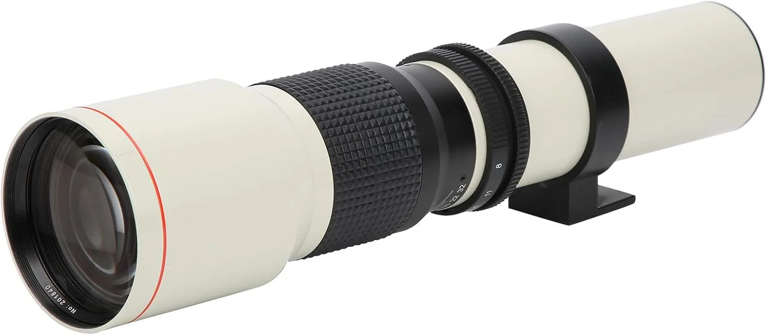 لنز تله فوتو 500mm F8F32 - فوکوس دستی - لنز تله فوتو ثابت قابل حمل برای دوربین های نیکون با مانت F (سفید) لنز تله فوتو 500mm F8F32 - فوکوس دستی - لنز تله فوتو ثابت قابل حمل برای دوربین های نیکون با مانت F (سفید)