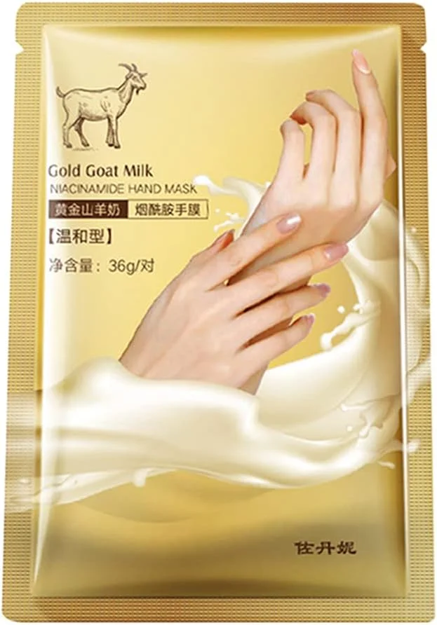 ماسک نیکوتینامید شیر بز، صاف کننده، مرطوب کننده و نرم کننده پوست، روشن کننده پوست دست و پا ماسک نیکوتینامید شیر بز، صاف کننده، مرطوب کننده و نرم کننده پوست، روشن کننده پوست دست و پا