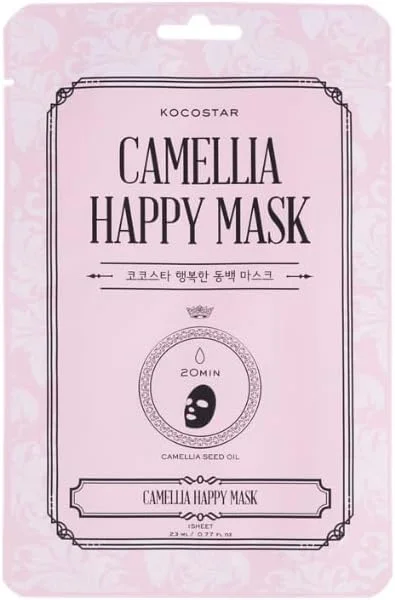 ماسک صورت ورقه ای کاملیا Kocostar کره ای | بسته 10 عددی | 23 میلی لیتر | 20 دقیقه مراقبت برای آبرسانی و رطوبت رسانی عمیق