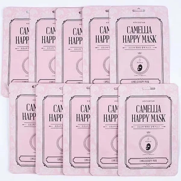 ماسک صورت ورقه ای کاملیا Kocostar کره ای | بسته 10 عددی | 23 میلی لیتر | 20 دقیقه مراقبت برای آبرسانی و رطوبت رسانی عمیق