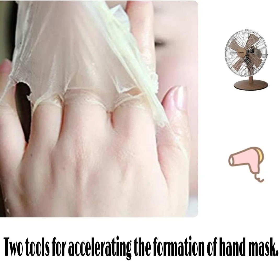 موم عسلی و شیر برای لایه برداری پوست دست، ماسک لایه بردار دست، مراقبت از دست های پیر، ماسک دست، برای پوست های خشک و زبر، مرطوب کننده و تغذیه کننده، لایه بردار، فیلم مراقبت از دست، پارافین، سرم مغذی 110 گرم