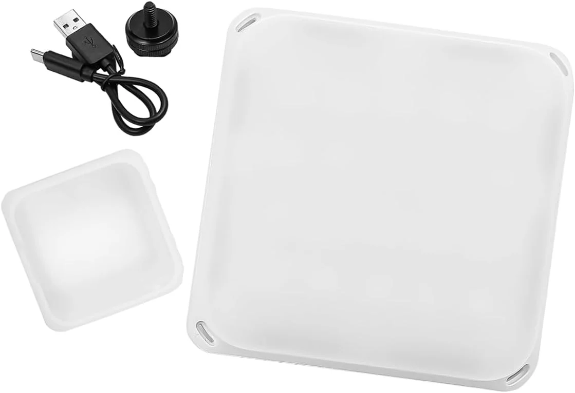 چراغ LED دو رنگ کوچک چند منظوره با قابلیت تنظیم دمای نور، قابل شارژ، مناسب برای نورپردازی تکمیلی، 2500K-8500K، با قابلیت تنظیم شدت نور و اتصال مغناطیسی، مناسب برای تولید ولاگ و پخش زنده - سفید چراغ LED دو رنگ کوچک چند منظوره با قابلیت تنظیم دمای نور، قابل شارژ، مناسب برای نورپردازی تکمیلی، 2500K-8500K، با قابلیت تنظیم شدت نور و اتصال مغناطیسی، مناسب برای تولید ولاگ و پخش زنده - سفید