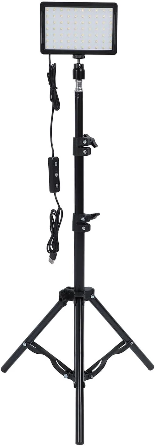 کیت نورپردازی ویدیو، چراغ ال ای دی با پایه سه پایه قابل تنظیم، 70 مهره ال ای دی، 9 حالت نورپردازی، عکاسی، تغذیه از طریق USB، طول عمر 50000 ساعت کیت نورپردازی ویدیو، چراغ ال ای دی با پایه سه پایه قابل تنظیم، 70 مهره ال ای دی، 9 حالت نورپردازی، عکاسی، تغذیه از طریق USB، طول عمر 50000 ساعت