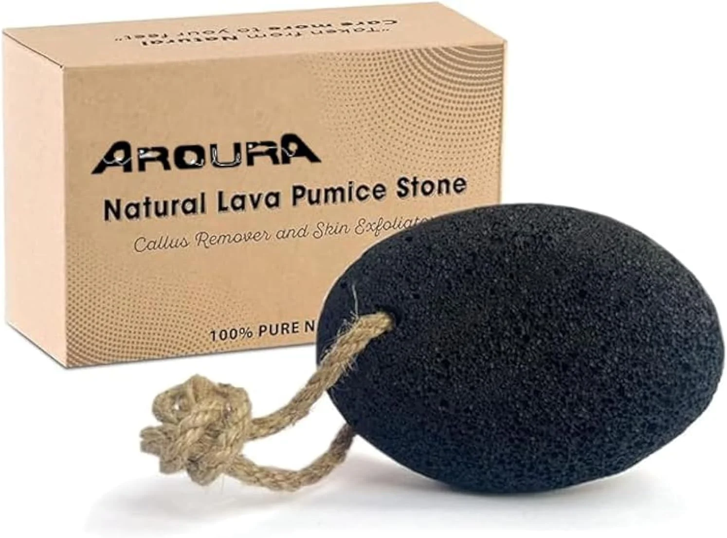 سنگ پا طبیعی آرورا برای پا - ابزار لایه بردار و اسکرابر پدیکور پا، از بین برنده پینه و پوست مرده برای پا و دست سنگ پا طبیعی آرورا برای پا - ابزار لایه بردار و اسکرابر پدیکور پا، از بین برنده پینه و پوست مرده برای پا و دست