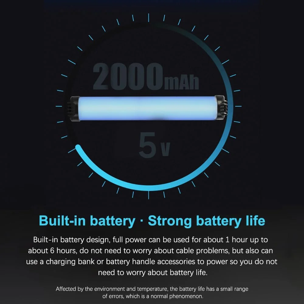 چراغ های LED، میله نور عکاسی RGB، کیت نورپردازی ویدئویی LED قابل حمل، 3 ریتم موسیقی 49 حالت RGB، برای جشن ها و مهمانی ها