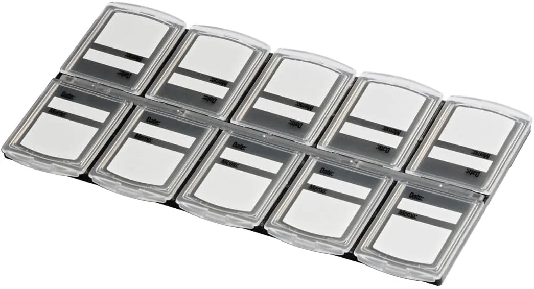 جعبه کارت حافظه هاما، مشکی/شفاف جعبه کارت حافظه هاما، مشکی/شفاف