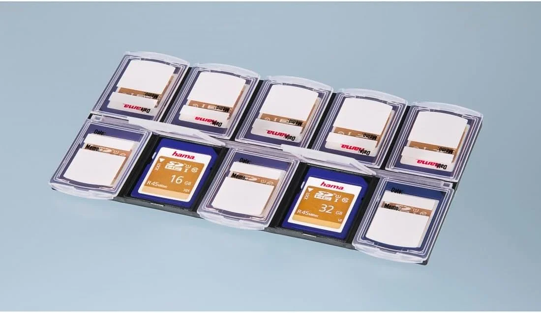 جعبه کارت حافظه هاما، مشکی/شفاف