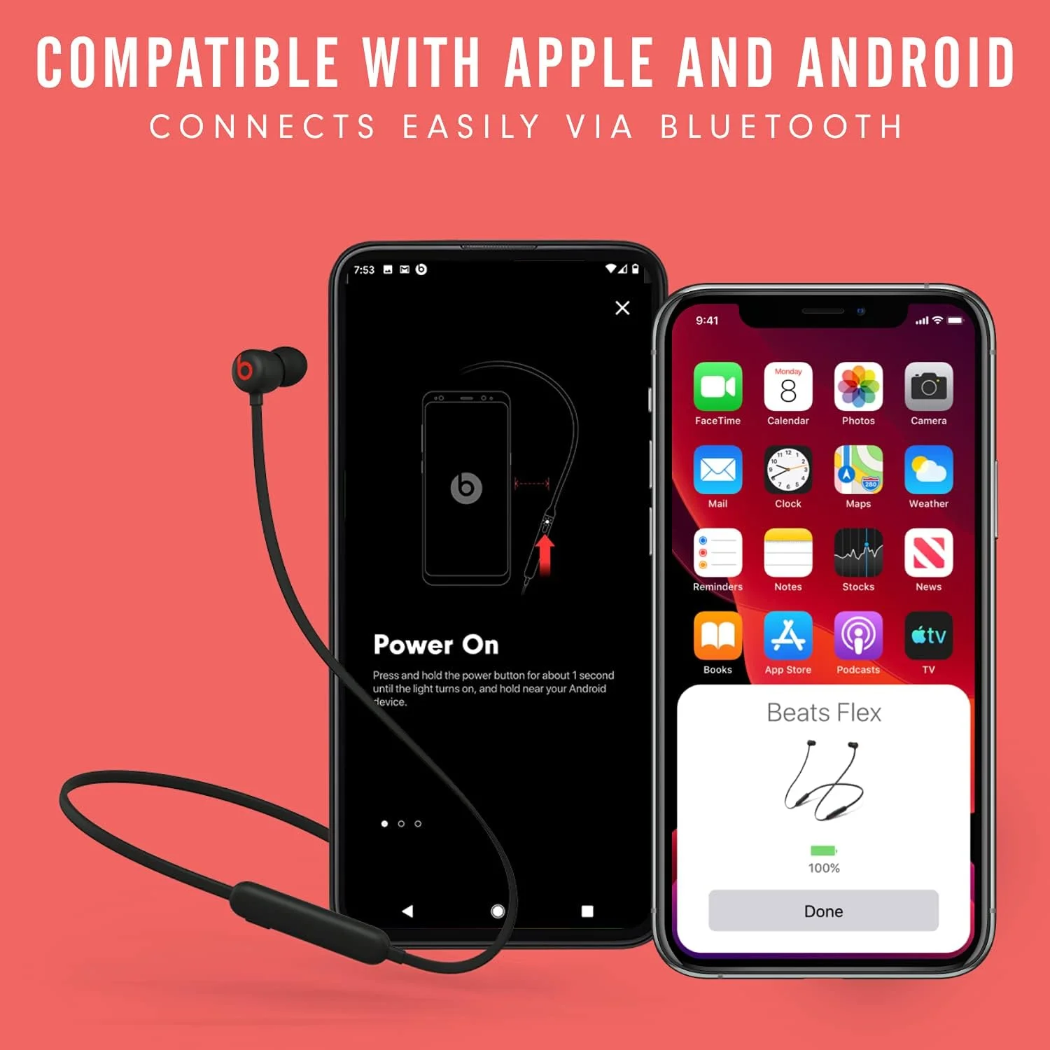 هدفون بیسیم بیتس فلکس – تراشه هدفون Apple W1، ایربادهای مغناطیسی، بلوتوث کلاس 1، 12 ساعت زمان گوش دادن، میکروفون داخلی - مشکی بیتس هدفون بیسیم بیتس فلکس – تراشه هدفون Apple W1، ایربادهای مغناطیسی، بلوتوث کلاس 1، 12 ساعت زمان گوش دادن، میکروفون داخلی - مشکی بیتس