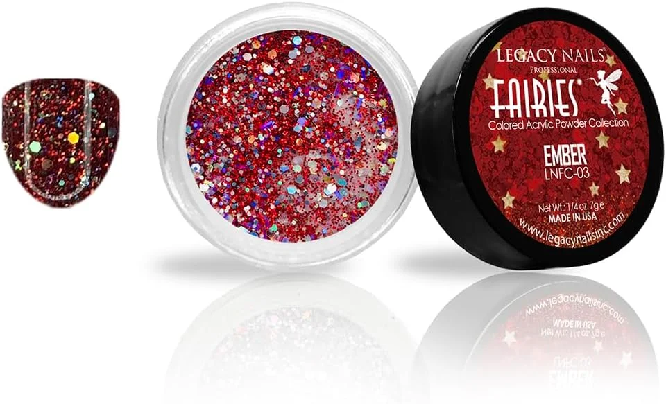 مجموعه پودر اکریلیک ناخن LEGACY - مجموعه 12 رنگ پودر هنری حرفه ای برای مانیکور DIY و اکستنشن اکریلیک (مجموعه پریان)