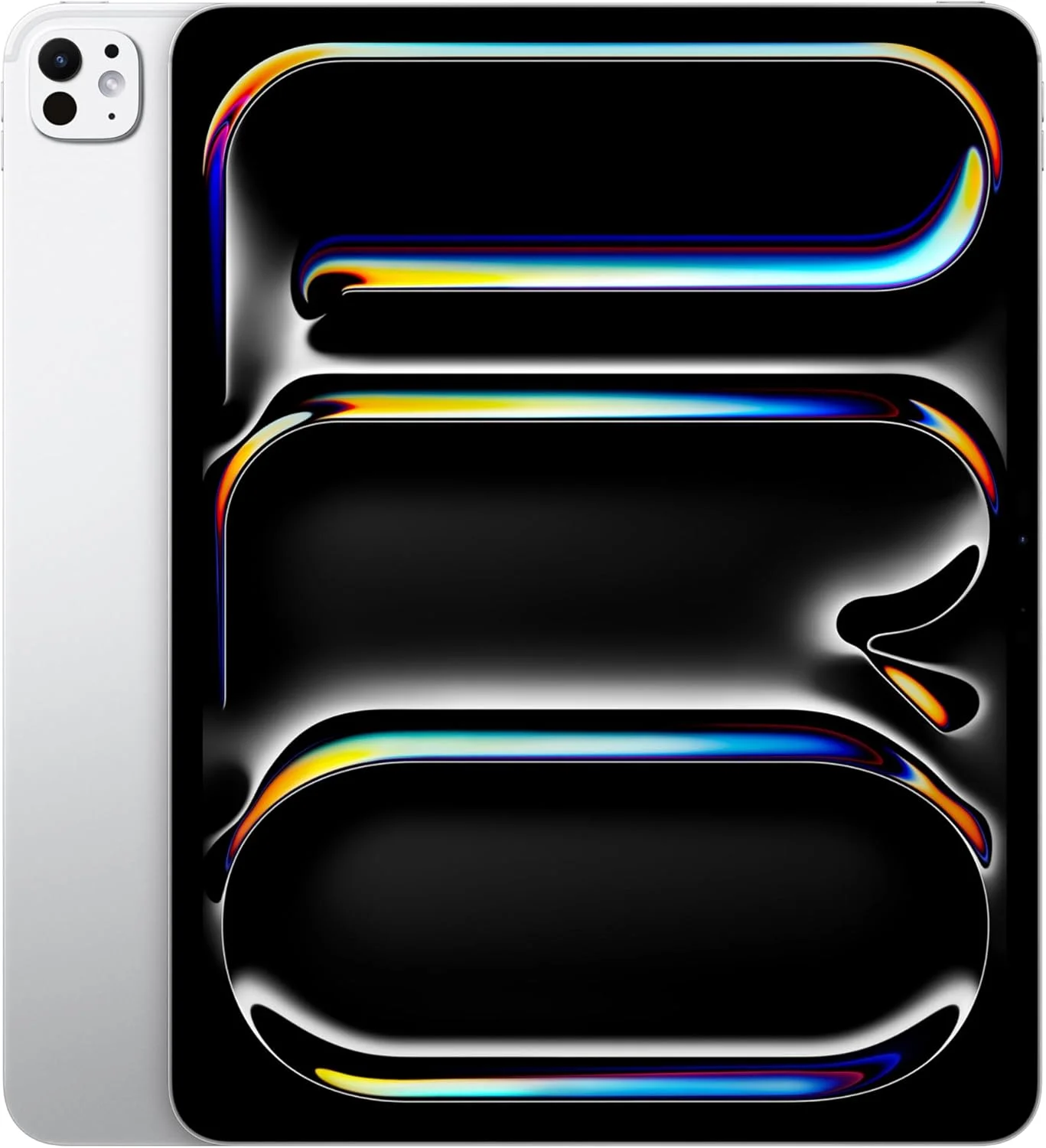 اپل آیپد پرو ۱۳ اینچی (M4): نمایشگر Ultra Retina XDR، ۲۵۶ گیگابایت، دوربین جلوی ۱۲ مگاپیکسلی منظره/دوربین پشتی ۱۲ مگاپیکسلی، اسکنر LiDAR، Wi-Fi 6E، Face ID، عمر باتری تمام روز، شیشه استاندارد - نقره ای