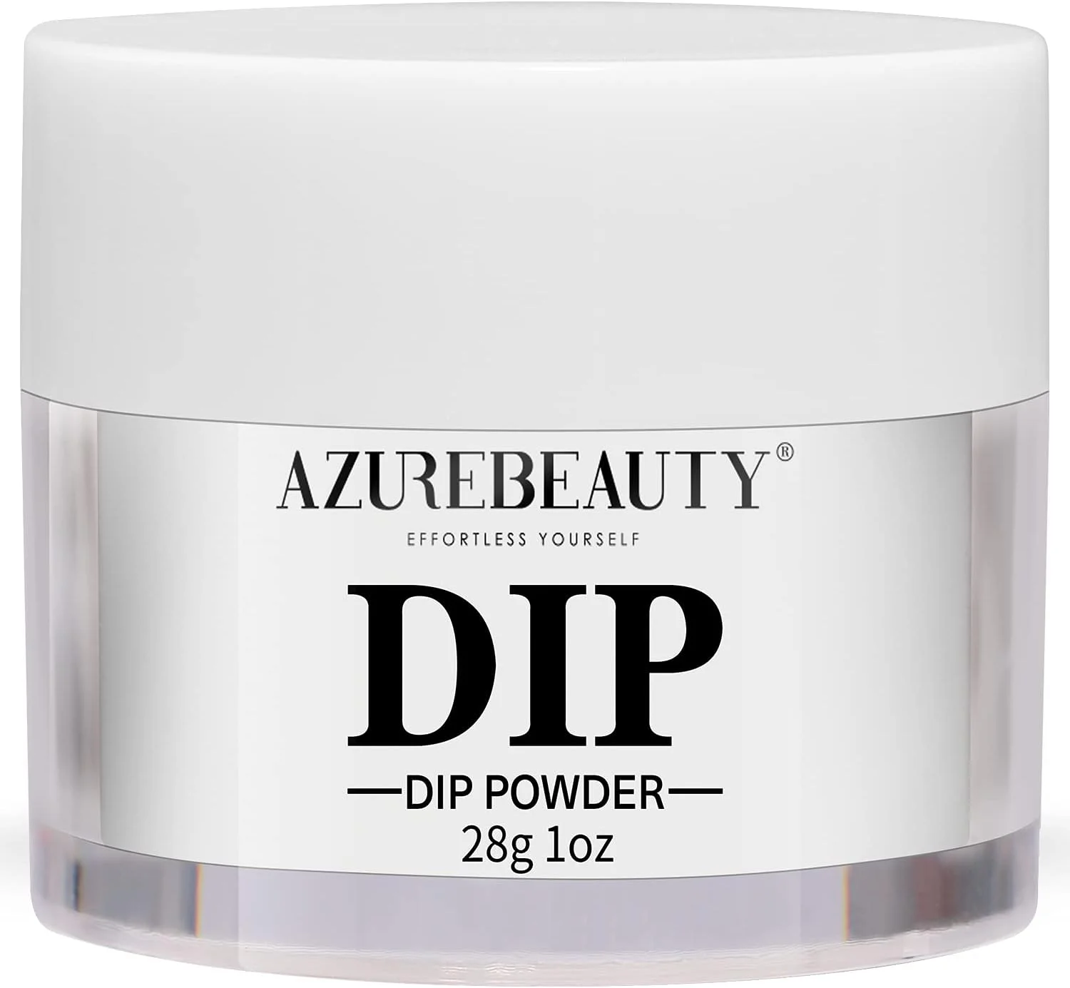 پودر دیپ ناخن آژور بیوتی، رنگ سفید روشن، پودر دیپینگ ناخن پایه، طراحی ناخن فرانسوی، شروع مانیکور سالنی DIY در خانه، بدون بو و ماندگاری طولانی، بدون نیاز به خشک کردن با لامپ ناخن، 1 اونس