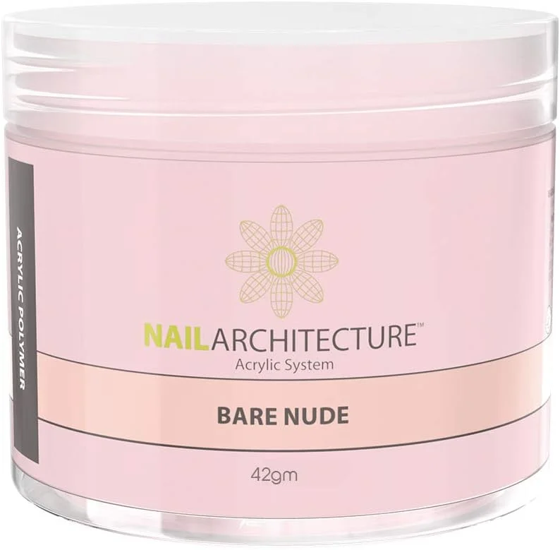 پودر اکریلیک ناخن LeChat، پلیمر اکریلیک حرفه ای برای استفاده با مونومر مایع اکریلیک، رنگ Bare Nude، وزن 42 گرم، مناسب برای کاشت ناخن