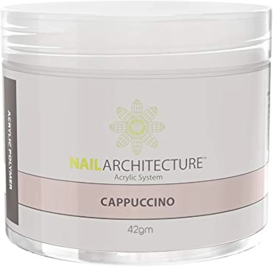 پودر اکریلیک ناخن LeChat، پلیمر اکریلیک حرفه ای برای استفاده با مونومر مایع اکریلیک، کاپوچینو 42 گرم، پودر اکریلیک ناخن، اکستنشن ناخن، پودر اکریلیک رنگ بدن