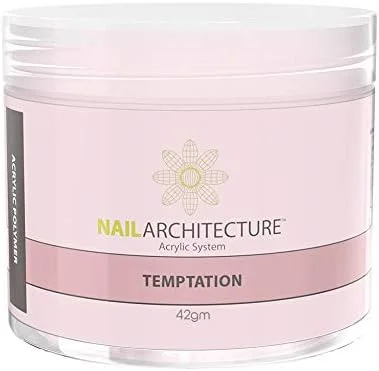 پودر اکریلیک ناخن LeChat، پلیمر اکریلیک حرفه ای برای استفاده با مونومر مایع اکریلیک، وسوسه 42 گرم، پودر اکریلیک هلویی برای کاشت ناخن