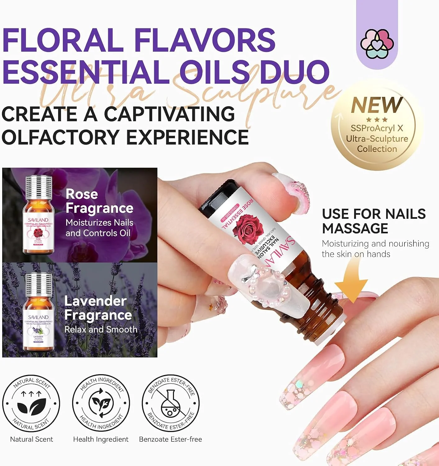 ست پودر اکریلیک ناخن SAVILAND برای مبتدیان: پودر اکریلیک سفید، صورتی و شفاف به همراه مایع اکریلیک، برس ناخن، قالب و روغن کوتیکول برای مانیکور ناخن در خانه