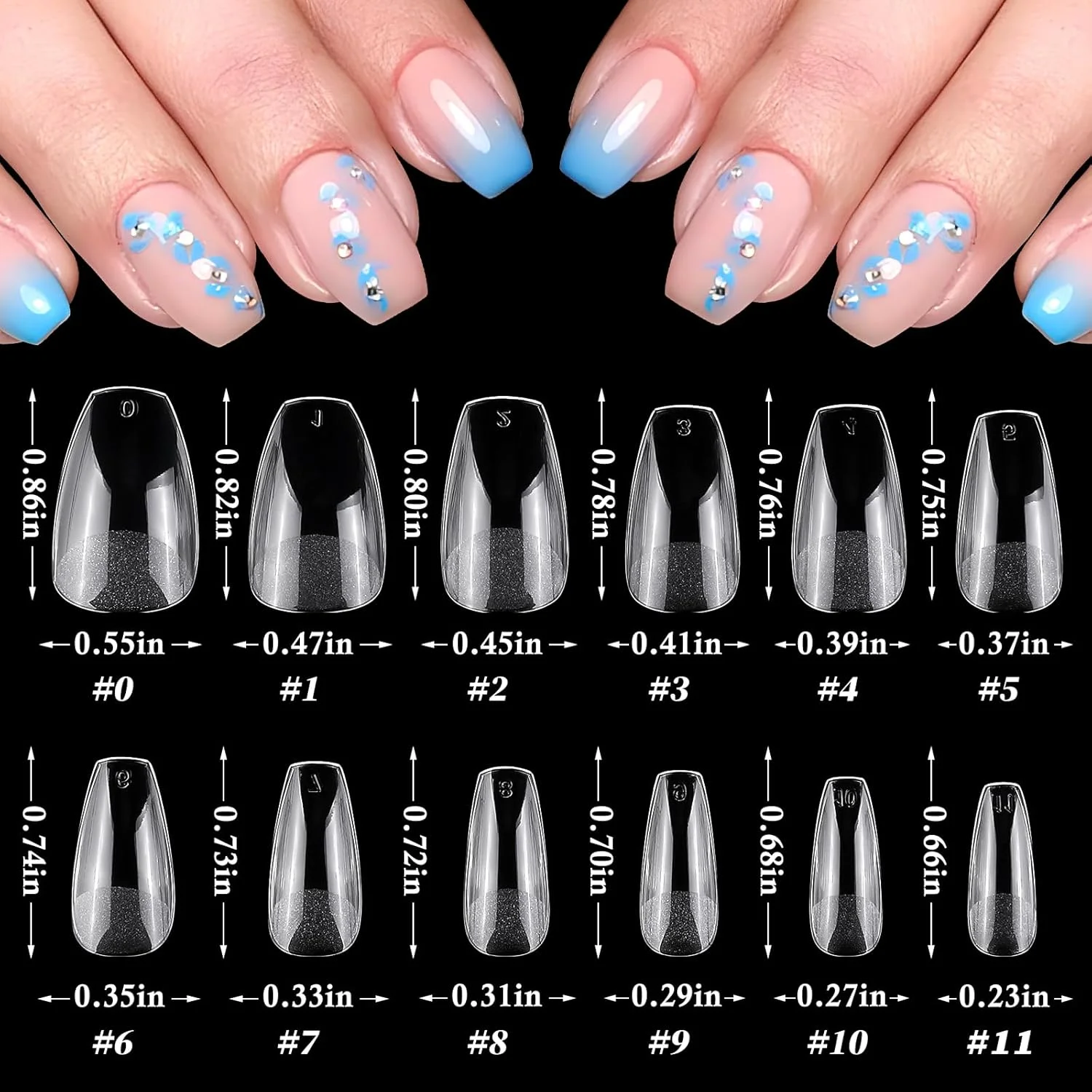 ست تزئینات ناخن، 240 عدد ناخن مصنوعی شفاف تابوتی، کیت ناخن های مصنوعی فوق العاده کوتاه، پوشش کامل، کیت ناخن اکریلیک با برچسب های تزئینی ناخن، ست تزئینات زنانه برای طراحی اکستنشن ناخن ست تزئینات ناخن، 240 عدد ناخن مصنوعی شفاف تابوتی، کیت ناخن های مصنوعی فوق العاده کوتاه، پوشش کامل، کیت ناخن اکریلیک با برچسب های تزئینی ناخن، ست تزئینات زنانه برای طراحی اکستنشن ناخن