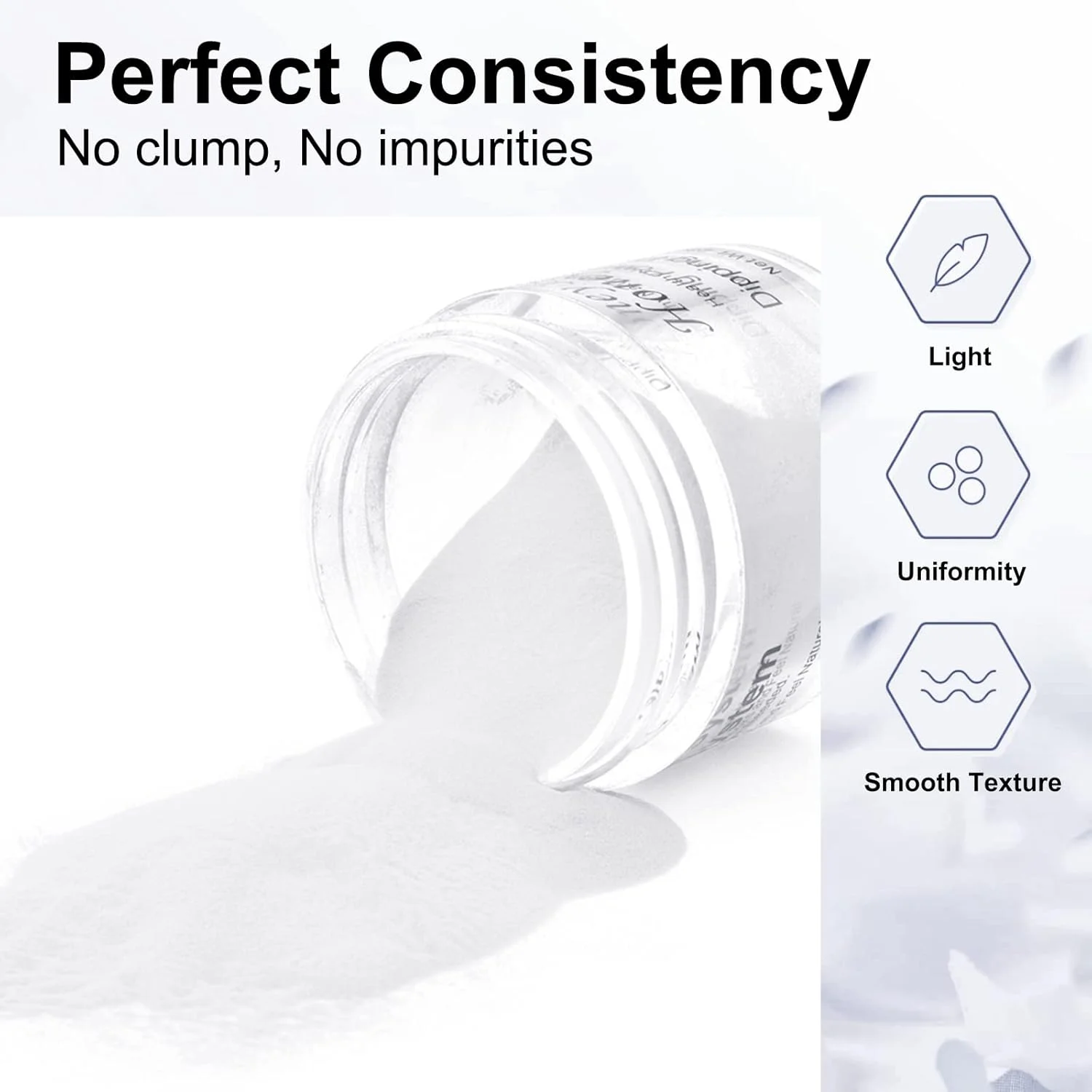 پودر اکریلیک 28 گرمی هانی جوی، مناسب برای مانیکور فرانسوی ناخن، کاشت ناخن، سیستم ناخن اکریلیک، HJ-NAP016 (سفید)