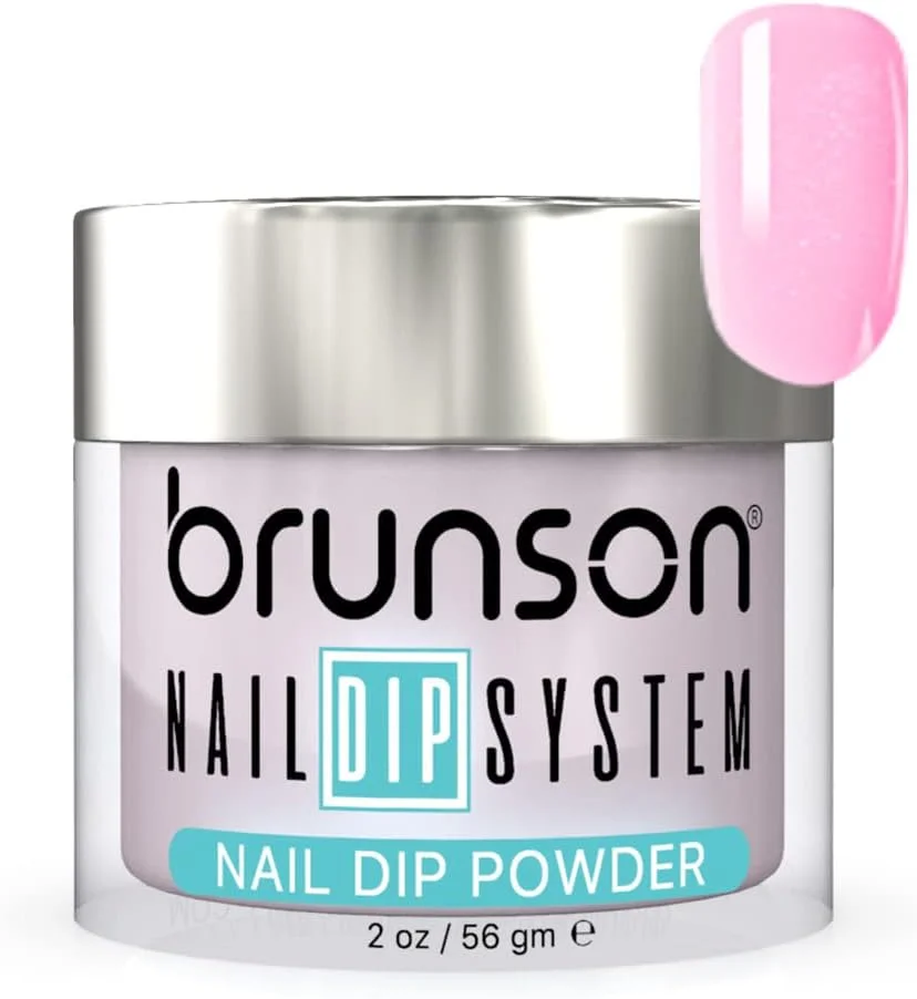 پودر دیپ ناخن برونسون رنگی 56 گرمی، پودر دیپینگ ناخن فرانسوی، طراحی ناخن سه بعدی، بدون بو و ماندگاری طولانی، بدون نیاز به لامپ ناخن برای خشک شدن، پودر اکریلیک و سیستم دیپینگ ناخن BDK13