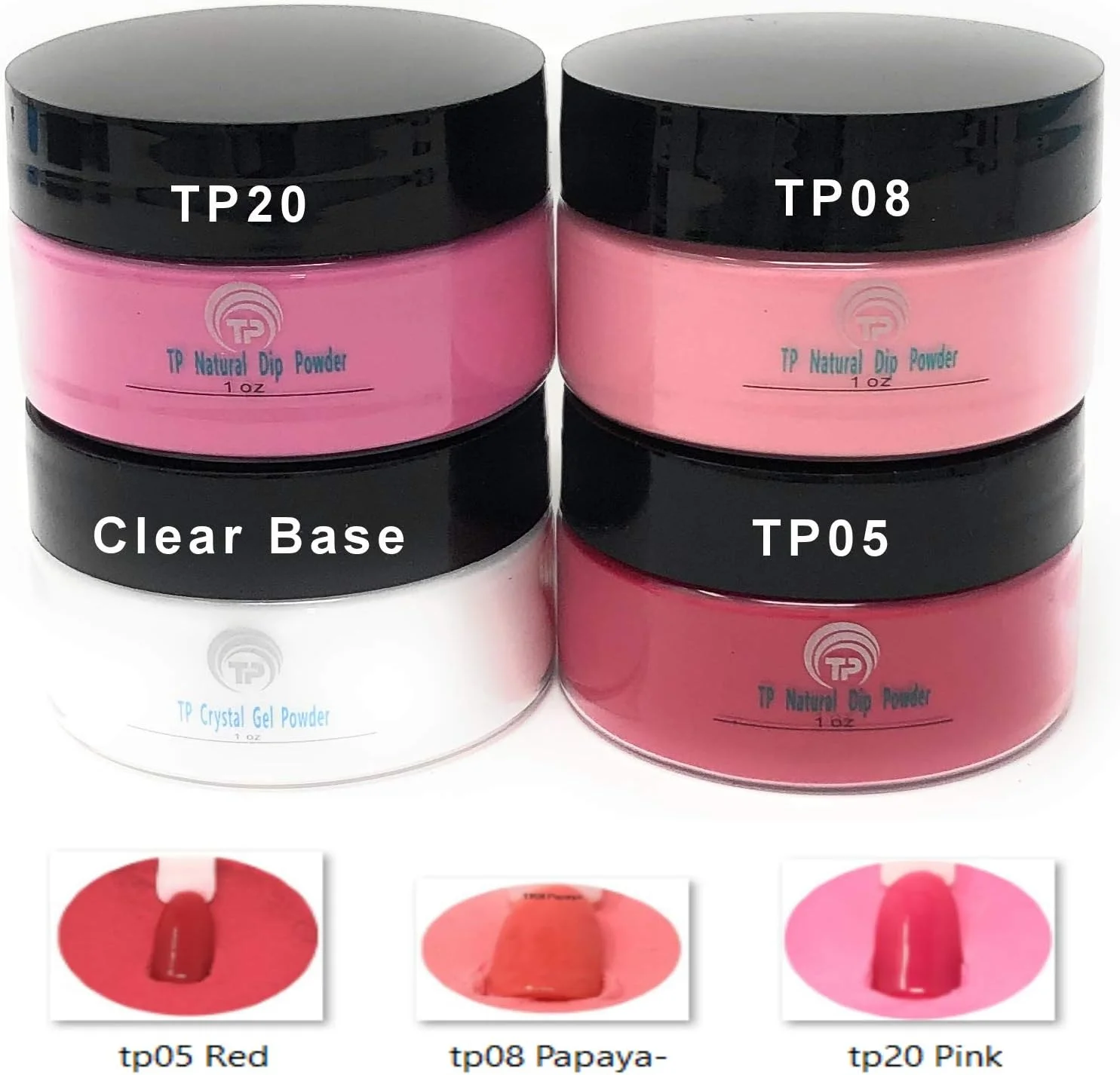 کیت پودر دیپ. پودرهای رنگی کامل برای دیپ ناخن. 30 گرم در هر ظرف