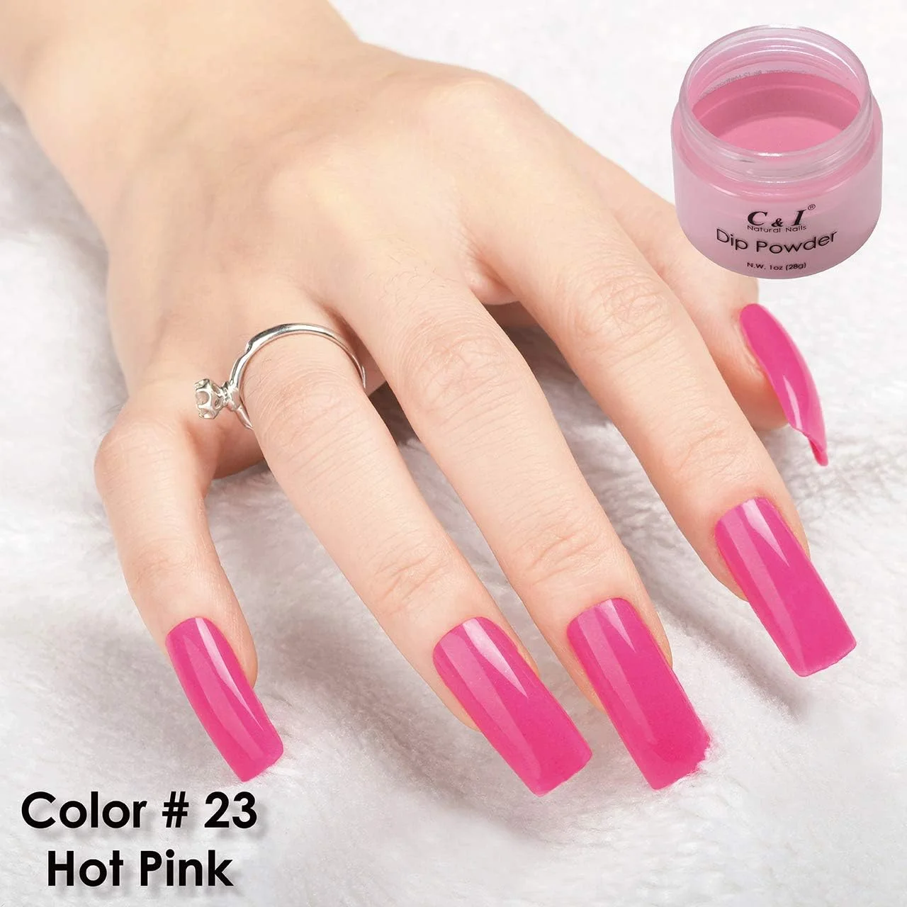 پودر دیپ C & I، سیستم رنگ آمیزی ناخن های اکریلیک، 28 گرم، 1 اونس (رنگ شماره 23)