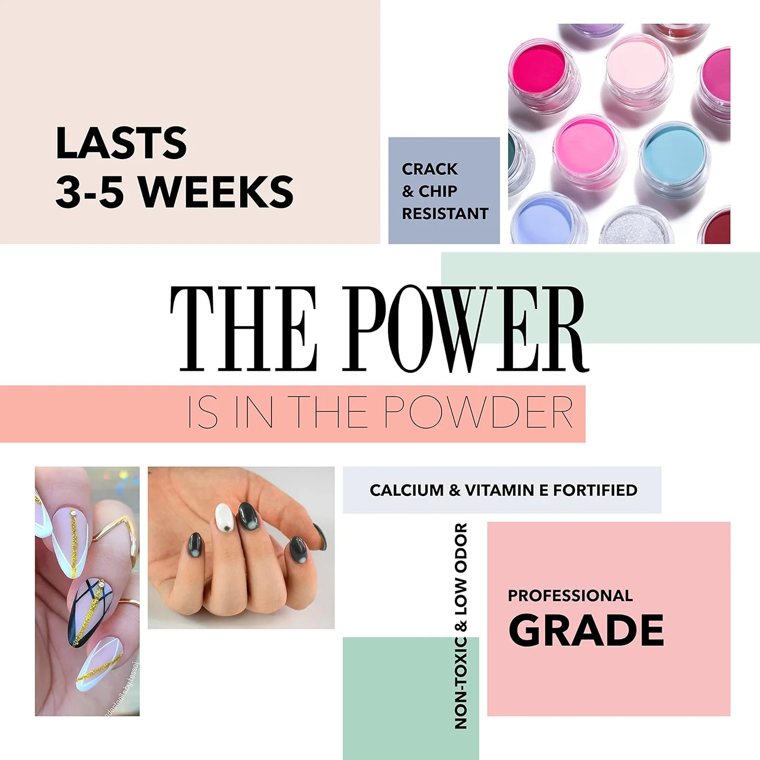 پودر دیپ ناخن Revel Nail - صورتی شفاف و سفید فرانسوی، مقاوم در برابر لب پر شدن، مانیکور DIY پودر دیپ ناخن Revel Nail - صورتی شفاف و سفید فرانسوی، مقاوم در برابر لب پر شدن، مانیکور DIY