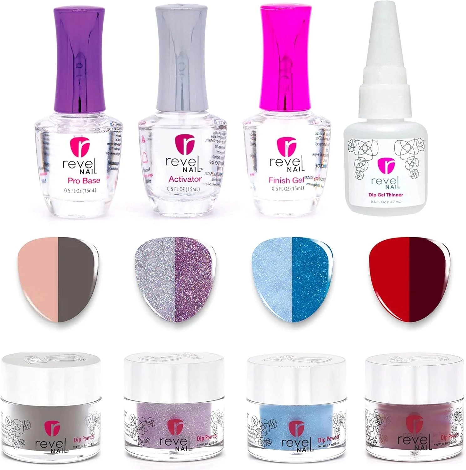 پودر دیپ ناخن رول - کیت استارتر 4 رنگ، ست مانیکور با چهار پودر دیپ و ست مایع دیپ. In the Mood