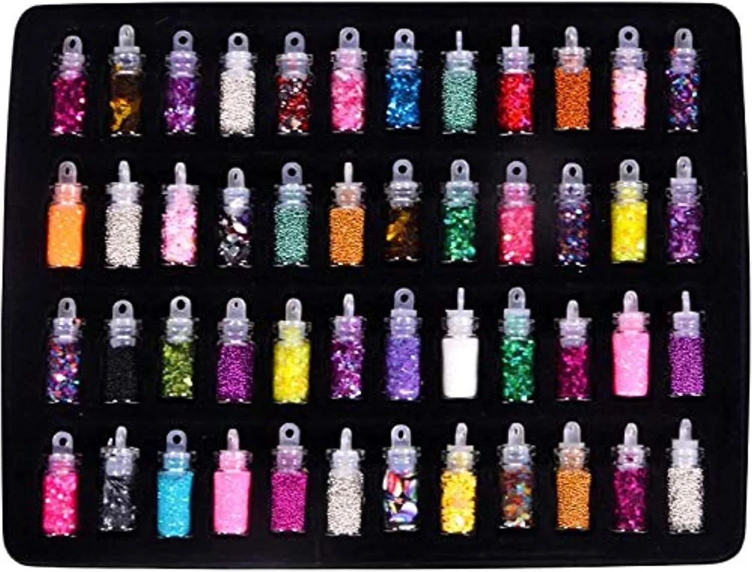 ست 48 عددی تزئینات ناخن سه بعدی، شامل مروارید، پولک، پودر اکلیلی، نگین های اکریلیک، مناسب برای مهمانی، آرایش صورت، مو، بدن، تزئین تلفن، کارت و اسکرپ بوک ست 48 عددی تزئینات ناخن سه بعدی، شامل مروارید، پولک، پودر اکلیلی، نگین های اکریلیک، مناسب برای مهمانی، آرایش صورت، مو، بدن، تزئین تلفن، کارت و اسکرپ بوک