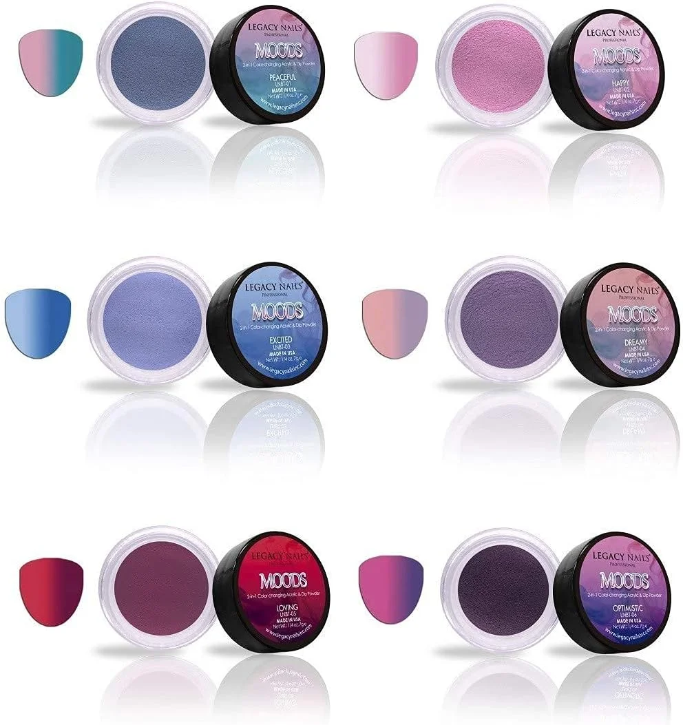 مجموعه پودر اکریلیک حرفه ای Legacy Nails، ست هنر ناخن 6 رنگ برای مانیکور و طراحی ناخن مجموعه پودر اکریلیک حرفه ای Legacy Nails، ست هنر ناخن 6 رنگ برای مانیکور و طراحی ناخن