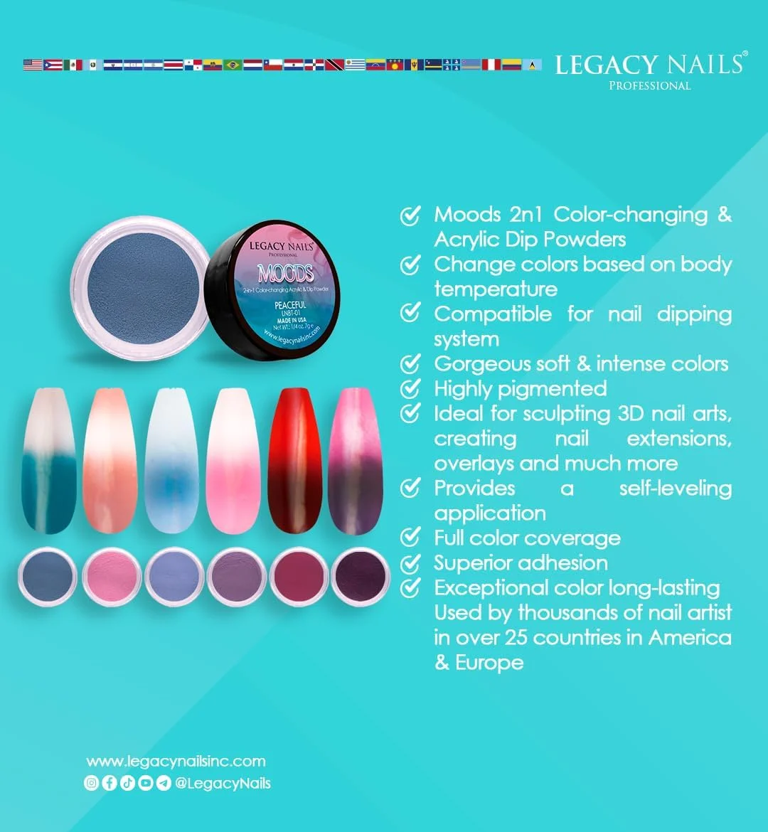 مجموعه پودر اکریلیک حرفه ای Legacy Nails، ست هنر ناخن 6 رنگ برای مانیکور و طراحی ناخن مجموعه پودر اکریلیک حرفه ای Legacy Nails، ست هنر ناخن 6 رنگ برای مانیکور و طراحی ناخن