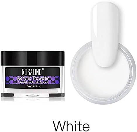 پودر اکریلیک ROSALIND برای کاشت ناخن، طراحی ناخن، پلیمر کریستالی، پودر اکریلیک سازنده برای هنر ناخن (30 گرم، سفید) پودر اکریلیک ROSALIND برای کاشت ناخن، طراحی ناخن، پلیمر کریستالی، پودر اکریلیک سازنده برای هنر ناخن (30 گرم، سفید)