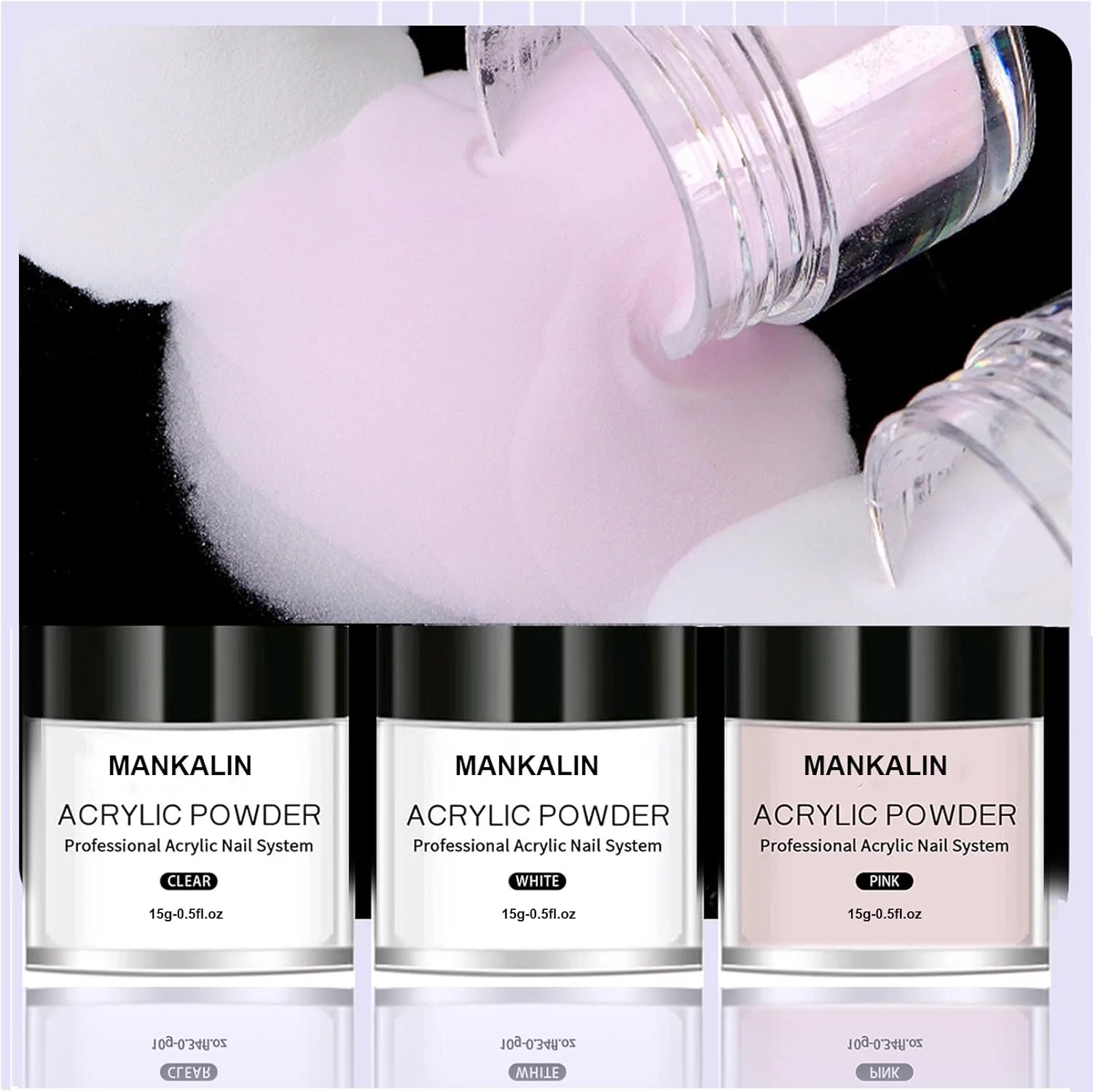 ست پودر اکریلیک ناخن با ظرفیت بالا - پودر اکریلیک با 3 رنگ و ست مایع اکریلیک، مناسب برای کاشت ناخن اکریلیک برای مبتدیان به همراه قلم طراحی ناخن، قالب ناخن، لیوان شیشه ای، سوهان ناخن ست پودر اکریلیک ناخن با ظرفیت بالا - پودر اکریلیک با 3 رنگ و ست مایع اکریلیک، مناسب برای کاشت ناخن اکریلیک برای مبتدیان به همراه قلم طراحی ناخن، قالب ناخن، لیوان شیشه ای، سوهان ناخن