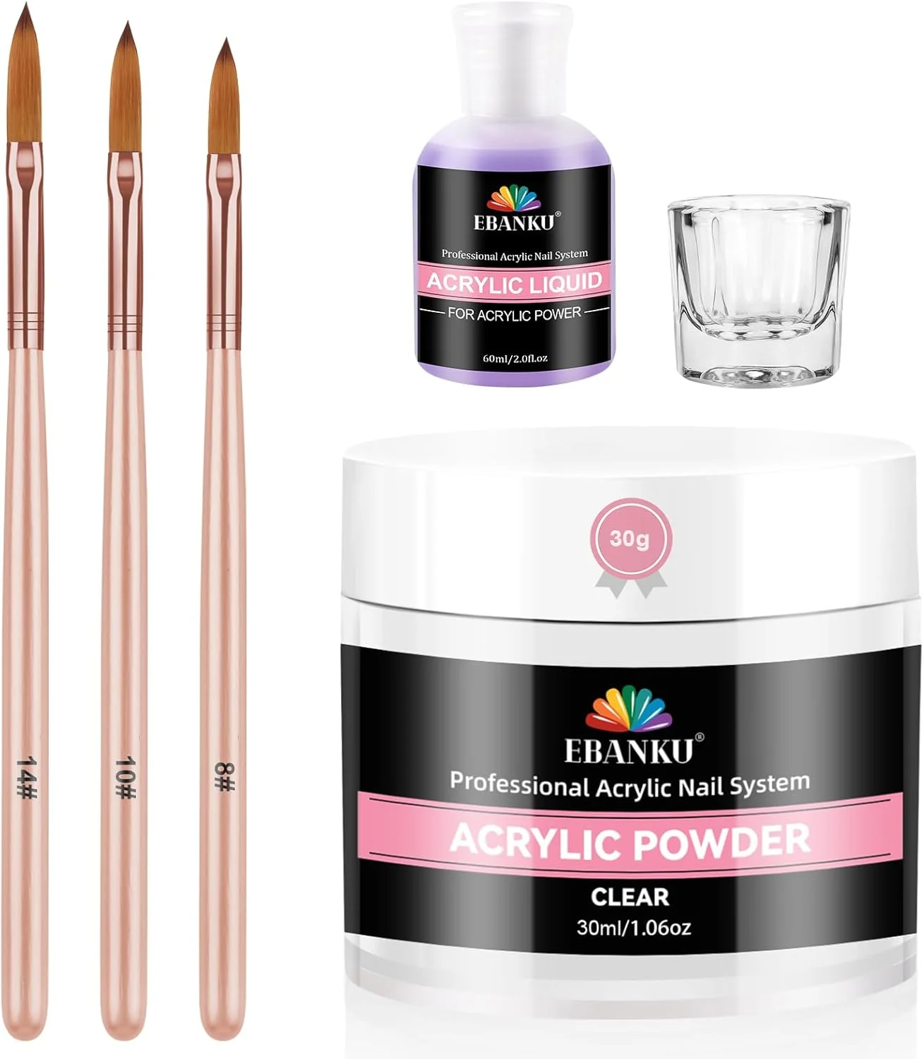 ست پودر اکریلیک شفاف EBANKU، پودر اکریلیک ناخن حرفه ای 30 گرمی با مایع اکریلیک ناخن برای اکستنشن ناخن اکریلیک، طراحی ناخن، ماندگاری طولانی، بدون نیاز به لامپ ناخن (کیت شفاف 30 گرمی) ست پودر اکریلیک شفاف EBANKU، پودر اکریلیک ناخن حرفه ای 30 گرمی با مایع اکریلیک ناخن برای اکستنشن ناخن اکریلیک، طراحی ناخن، ماندگاری طولانی، بدون نیاز به لامپ ناخن (کیت شفاف 30 گرمی)
