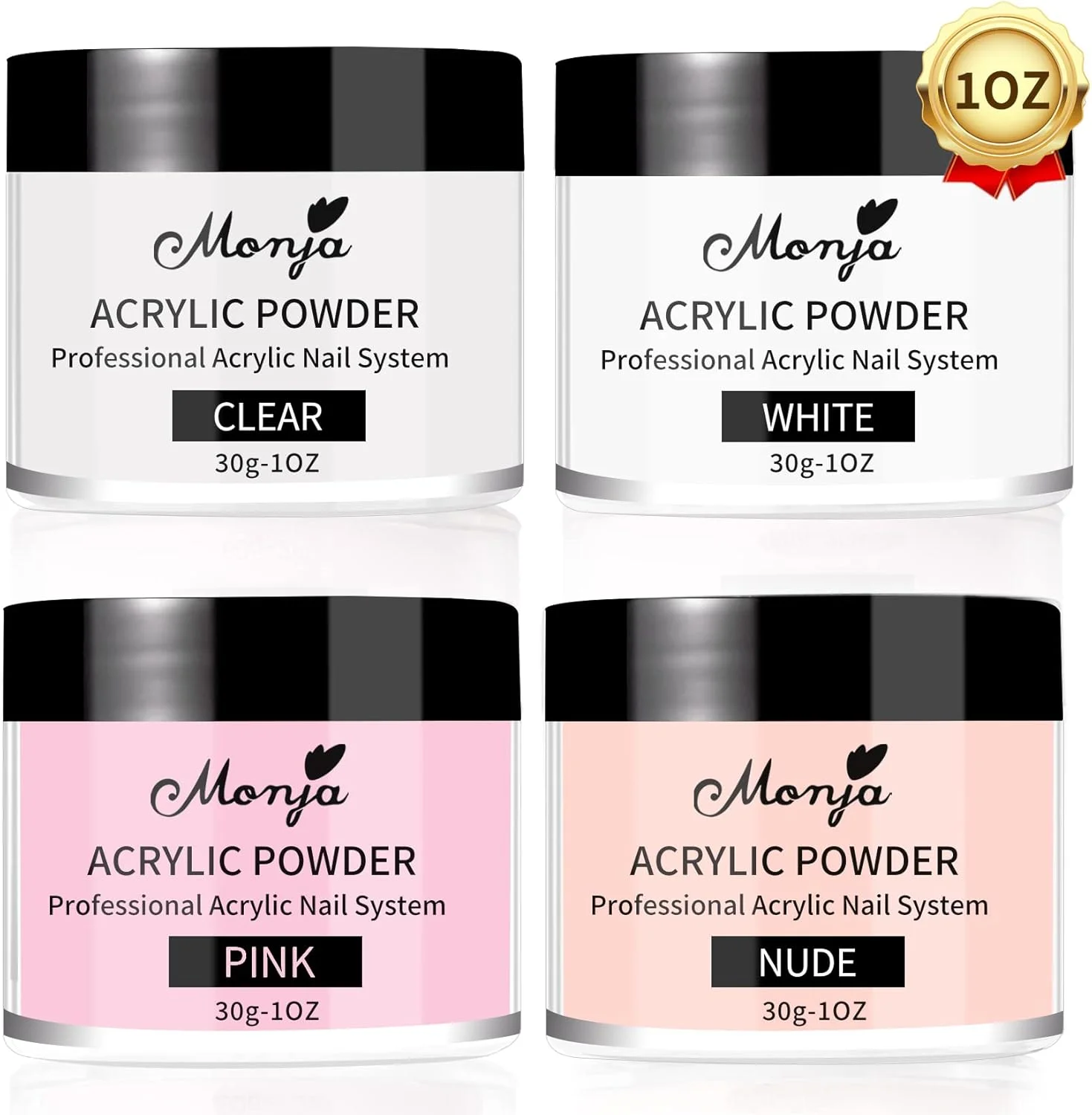 ست پودر کاشت ناخن آکریلیک مونجا، 4 رنگ، 30 گرم، پودر پلیمر آکریلیک حرفه ای برای کاشت ناخن آکریلیک، طراحی سه بعدی ناخن فرانسوی، حجم زیاد، بدون نیاز به دستگاه UV ست پودر کاشت ناخن آکریلیک مونجا، 4 رنگ، 30 گرم، پودر پلیمر آکریلیک حرفه ای برای کاشت ناخن آکریلیک، طراحی سه بعدی ناخن فرانسوی، حجم زیاد، بدون نیاز به دستگاه UV