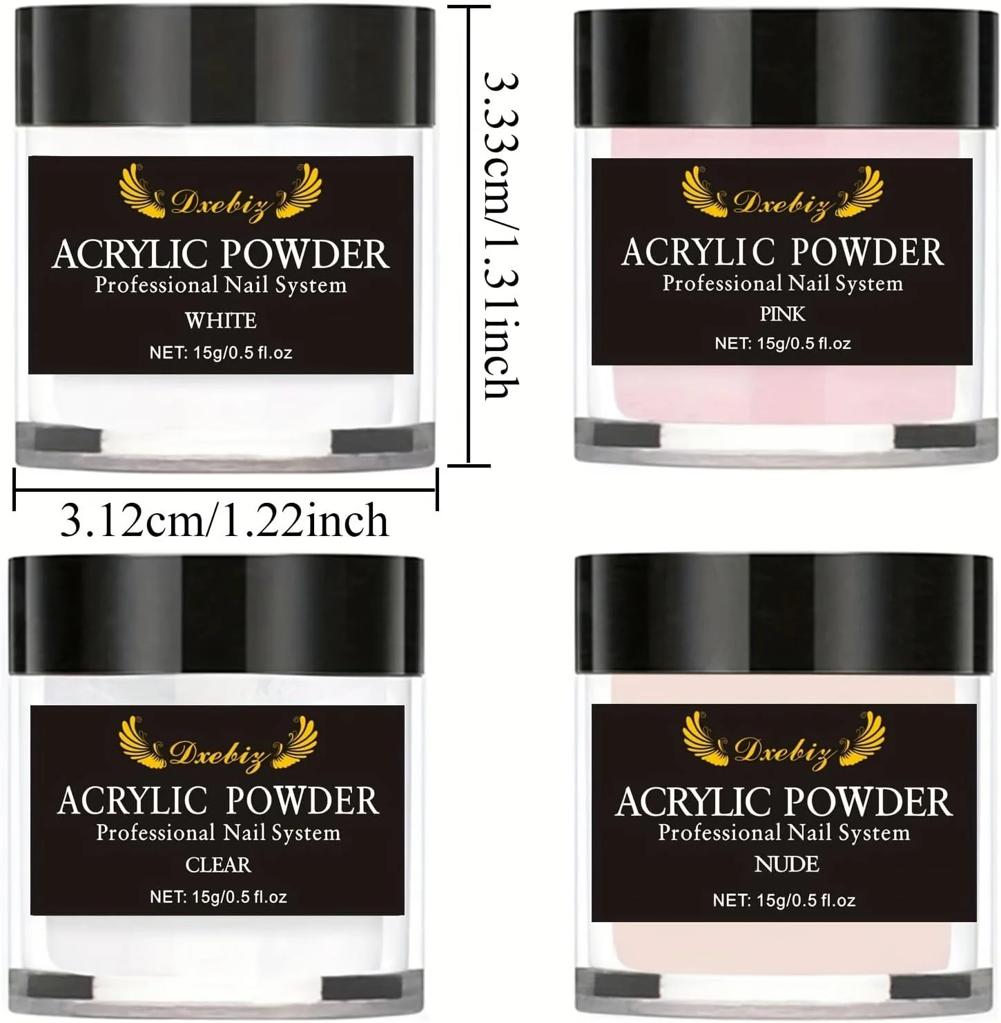 پودر اکریلیک بادوام 15 گرمی (شفاف) سیستم پودر اکریلیک حرفه ای ناخن برای اکستنشن ناخن های اکریلیک پودر پلیمری طراحی ناخن سه بعدی پودر اکریلیک بادوام 15 گرمی (شفاف) سیستم پودر اکریلیک حرفه ای ناخن برای اکستنشن ناخن های اکریلیک پودر پلیمری طراحی ناخن سه بعدی