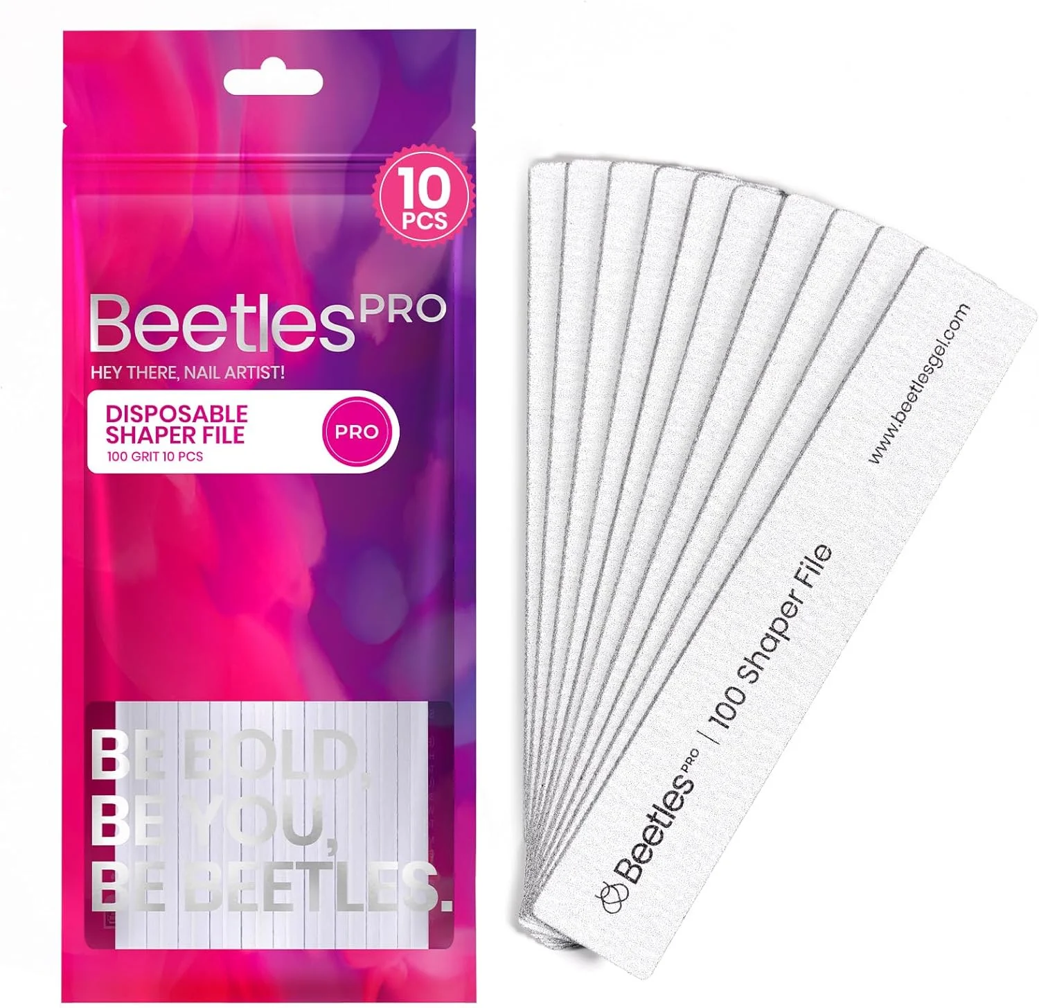 ست سوهان ناخن 100 گریت Beetles profession100، 10 عدد سوهان زبر خاکستری گورخری قابل تعویض، ابزار مانیکور سوهان ناخن یکبار مصرف برای شکل دادن و صاف کردن برای طراحی ناخن و سالن ناخن ست سوهان ناخن 100 گریت Beetles profession100، 10 عدد سوهان زبر خاکستری گورخری قابل تعویض، ابزار مانیکور سوهان ناخن یکبار مصرف برای شکل دادن و صاف کردن برای طراحی ناخن و سالن ناخن