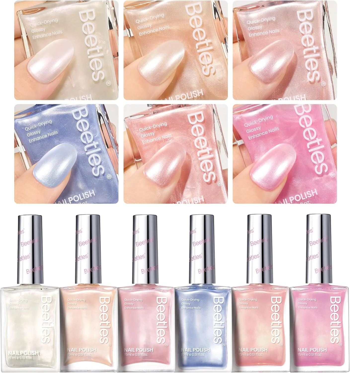 مجموعه لاک ناخن ژلی بیتلز، مرواریدی، 6 رنگ، 15 میلی لیتر، خشک شدن سریع، اکلیلی براق، سفید، صورتی، آبی، کیت پری دریایی، بهاری، پاستلی، رنگین کمانی، خودت انجام بده، مانیکور، هدیه مجموعه لاک ناخن ژلی بیتلز، مرواریدی، 6 رنگ، 15 میلی لیتر، خشک شدن سریع، اکلیلی براق، سفید، صورتی، آبی، کیت پری دریایی، بهاری، پاستلی، رنگین کمانی، خودت انجام بده، مانیکور، هدیه
