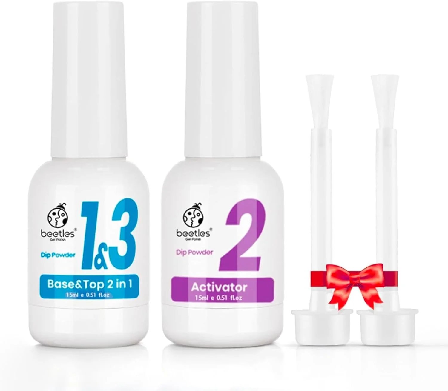 مجموعه مایع پودر دیپ لاک ژل بیلز - بیس و تاپ کت دیپ 2 در 1 و فعال کننده، مجموعه مایع دیپ ناخن برای پودرهای دیپ طراحی ناخن فرانسوی، 15 میلی لیتر مجموعه مایع پودر دیپ لاک ژل بیلز - بیس و تاپ کت دیپ 2 در 1 و فعال کننده، مجموعه مایع دیپ ناخن برای پودرهای دیپ طراحی ناخن فرانسوی، 15 میلی لیتر