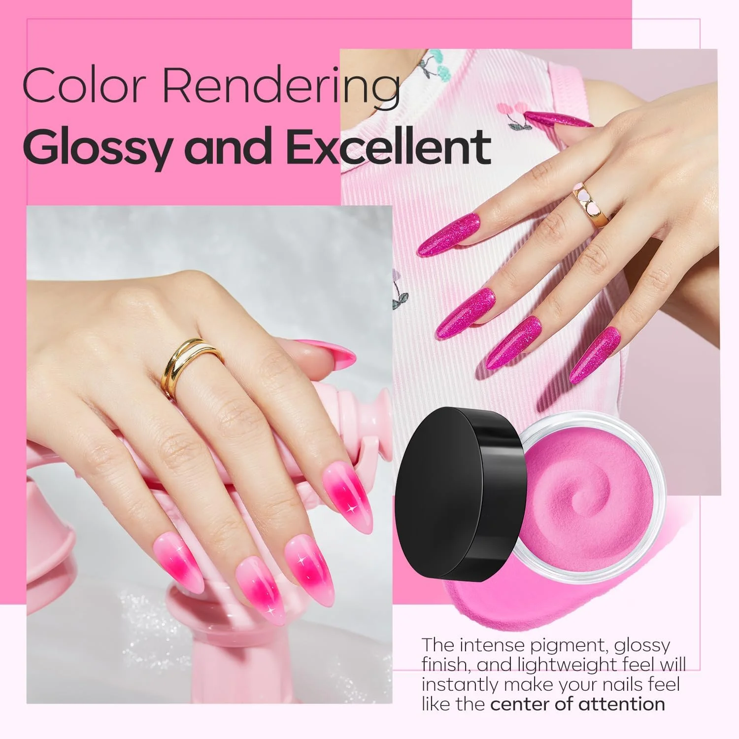 ست پودر دیپ ناخن Modelones، 4 رنگ صورتی داغ اکلیلی، ست شروع کننده با مایع و لوازم جانبی کامل برای طراحی ناخن فرانسوی، سالن خانگی و مانیکور ست پودر دیپ ناخن Modelones، 4 رنگ صورتی داغ اکلیلی، ست شروع کننده با مایع و لوازم جانبی کامل برای طراحی ناخن فرانسوی، سالن خانگی و مانیکور