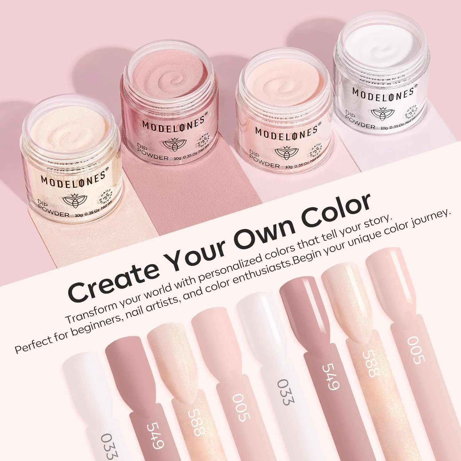 ست پودر دیپ ناخن Modelones، 4 رنگ پودر دیپ اکلیلی پوست برهنه مناسب تمام فصول، ست مایع ترمیم کننده با سینی بازیافت برای طراحی ناخن فرانسوی، سالن DIY در خانه ست پودر دیپ ناخن Modelones، 4 رنگ پودر دیپ اکلیلی پوست برهنه مناسب تمام فصول، ست مایع ترمیم کننده با سینی بازیافت برای طراحی ناخن فرانسوی، سالن DIY در خانه