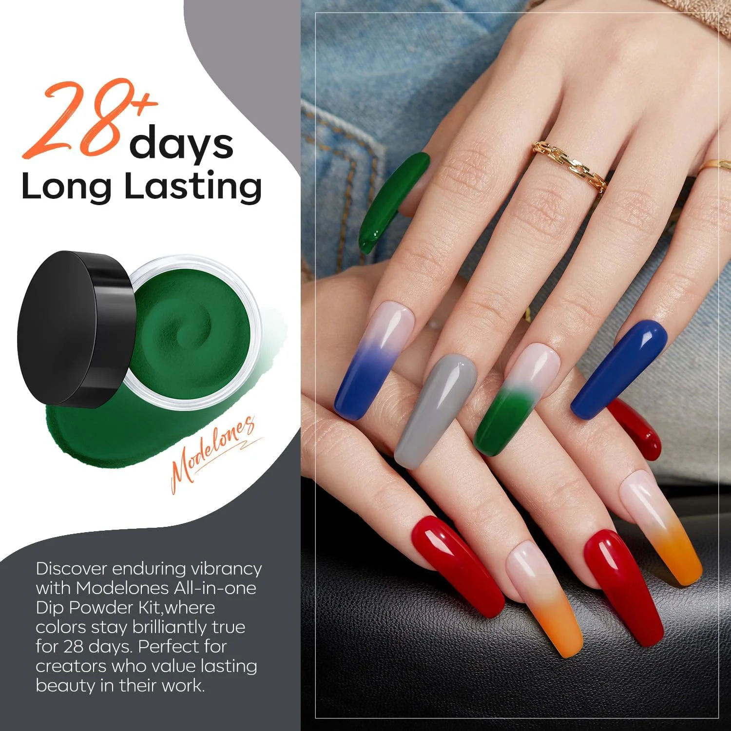 ست پودر دیپ ناخن 20 رنگ Modelones، ست مبتدی پودر دیپ ناخن، سیستم پودر اکریلیک مانیکور DIY با فعال کننده مایع ضروری، بیس و تاپ دیپ برای مبتدیان ست پودر دیپ ناخن 20 رنگ Modelones، ست مبتدی پودر دیپ ناخن، سیستم پودر اکریلیک مانیکور DIY با فعال کننده مایع ضروری، بیس و تاپ دیپ برای مبتدیان