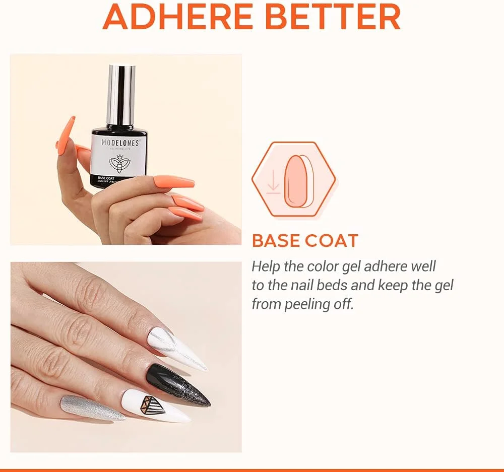 لاک پایه ژلی مدلونز 15 میلی لیتر برای لاک ژل، فرمولاسیون ارتقا یافته، ماندگاری طولانی، مناسب استفاده خانگی و سالن های ناخن لاک پایه ژلی مدلونز 15 میلی لیتر برای لاک ژل، فرمولاسیون ارتقا یافته، ماندگاری طولانی، مناسب استفاده خانگی و سالن های ناخن